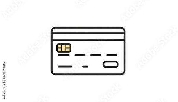 Obraz Simple credit card icon