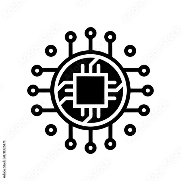 Obraz encoder ic symbol binary conversion 