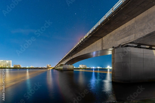 Obraz 夜の赤江大橋