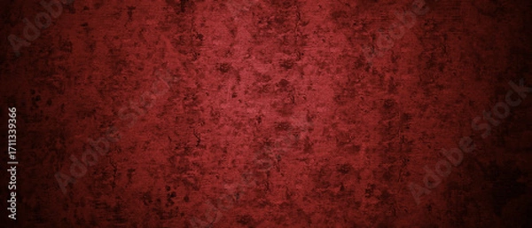 Fototapeta Red grungy textured background great for adding depth and drama to designs suitable for posters, banners, web graphics, and social media marketing.