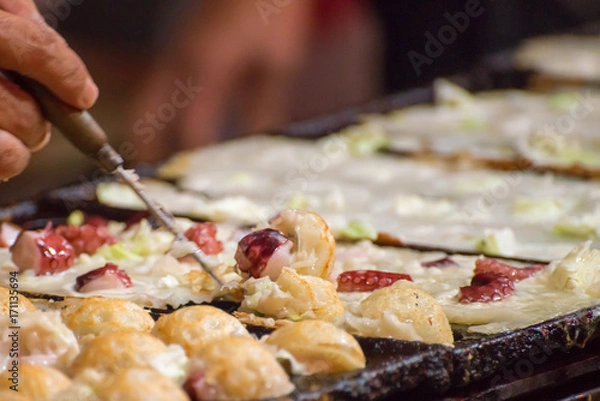 Obraz 夏まつり　たこ焼き
