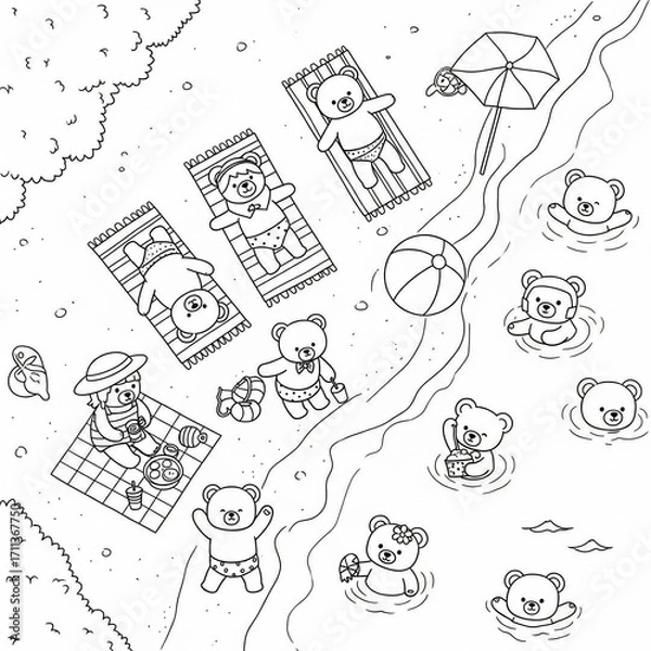 Fototapeta hand drawn doodle set