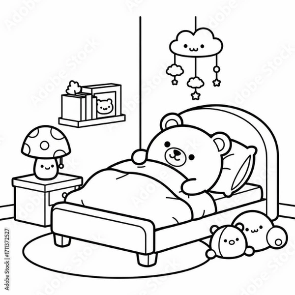 Fototapeta sleep bear