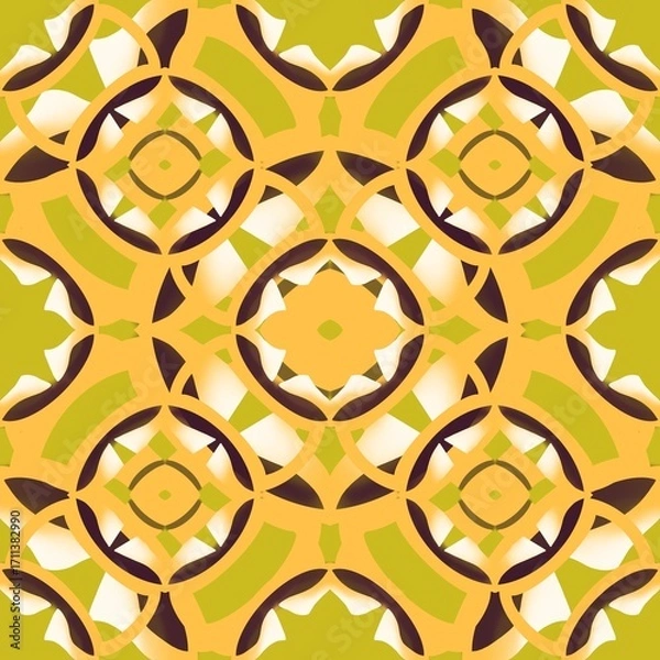 Fototapeta Seamless pattern abstract geometric islamic background boho batik pattern tribal ethnic seamless
