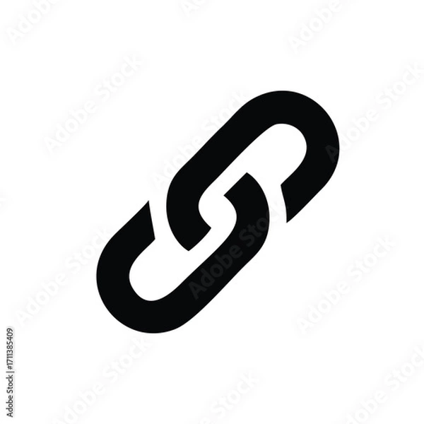 Obraz Link icon isolated on white background. Link icon simple sign. Link icon trendy and modern symbol for graphic and web design.