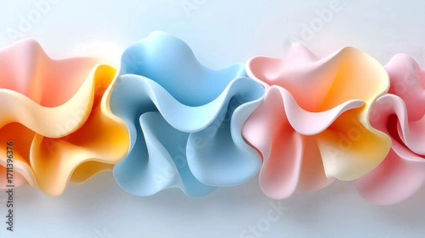 Obraz Pastel 3D Abstract Background Image