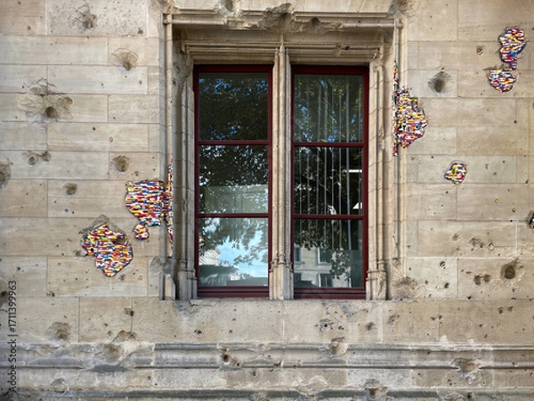 Obraz Rouen Courthouse Block Patches