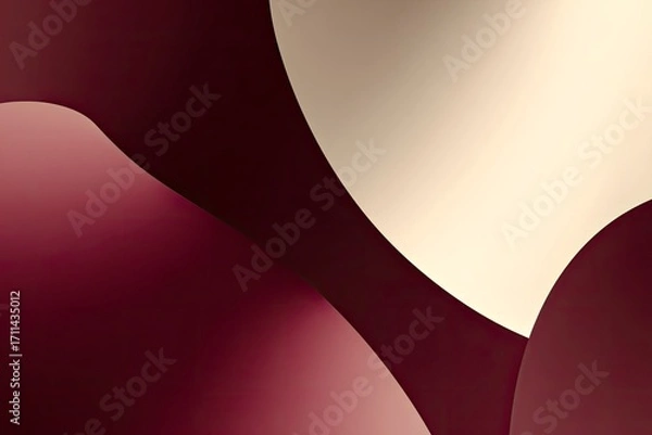 Fototapeta Elegant Abstract Shapes in Warm Tones
