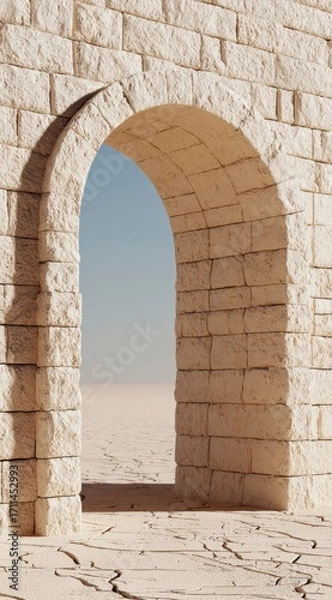 Fototapeta Desert Archway Leading to Open Space