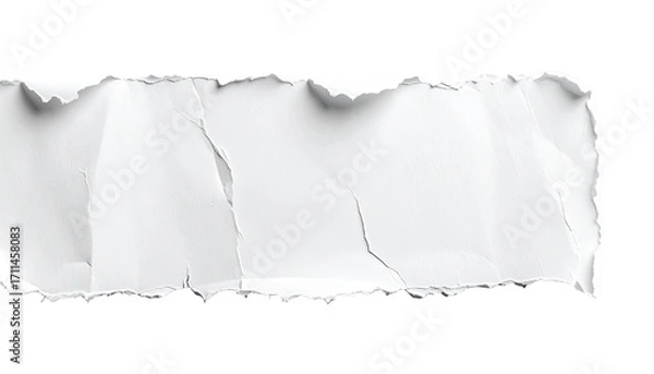 Obraz Ripped white paper banner (1)