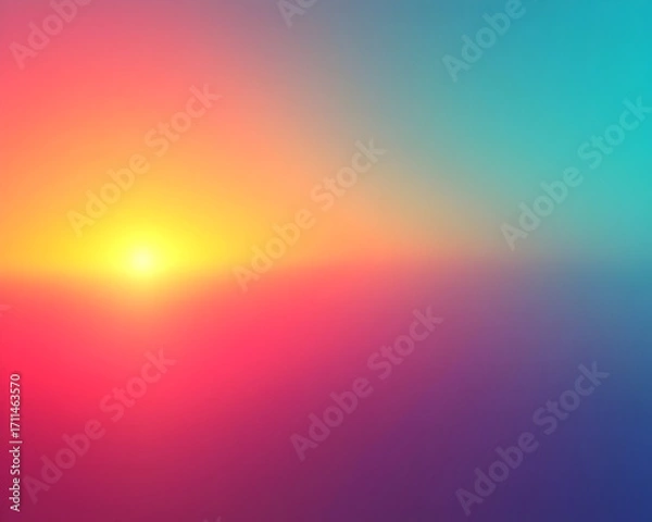 Obraz Vibrant Sunset Abstract Background Illustration
