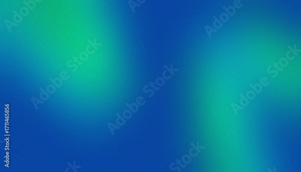 Fototapeta grainy blue green smooth gradient abstract background