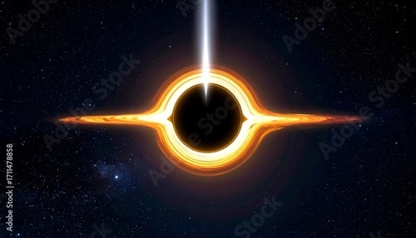 Obraz Black hole in space