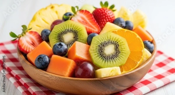 Fototapeta Mixed and assorted fruits