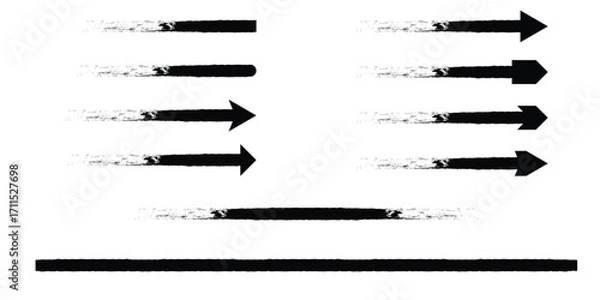 Obraz Brush element design vector illustrations.