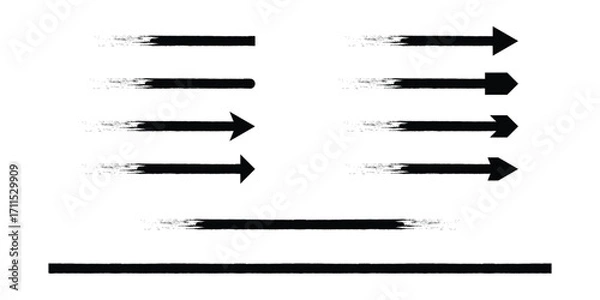 Obraz Brush element design vector illustrations.