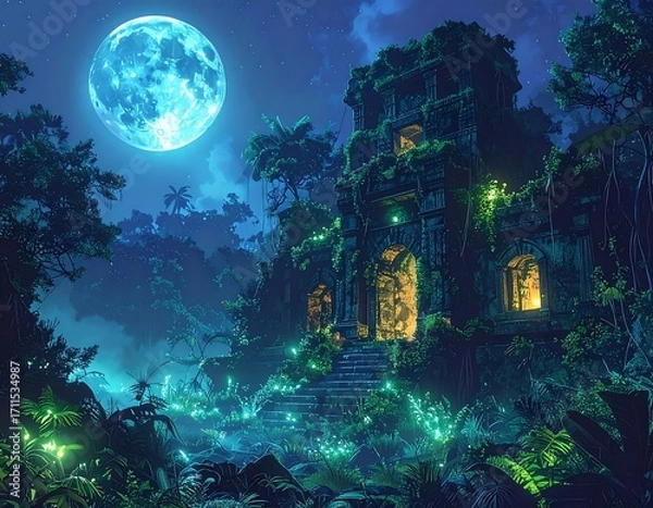 Obraz Forgotten Jungle's Glow