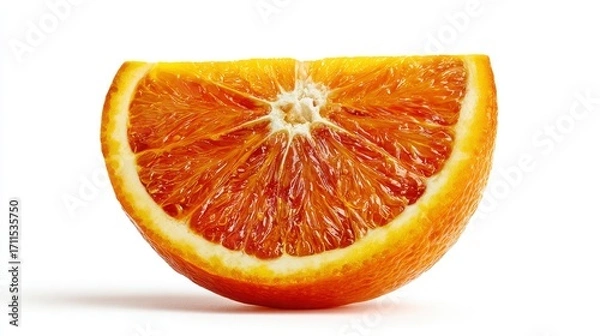 Obraz Juicy orange fruit slice segment closeup