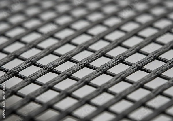 Fototapeta 網目模様の質感テクスチャ背景素材 グレー