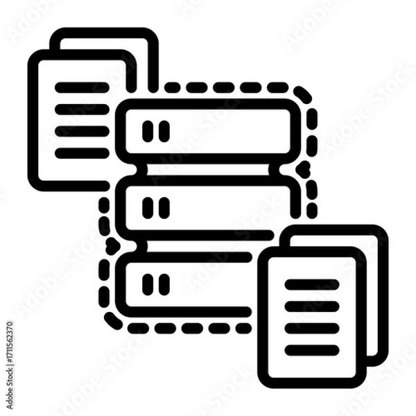 Fototapeta Repository icon, line icon style