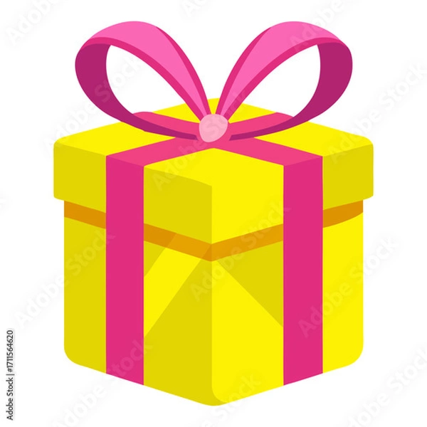Fototapeta gift box with ribbon vector