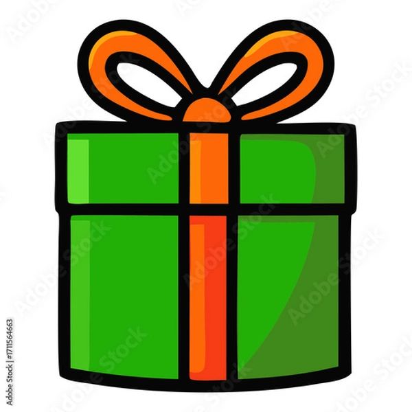 Fototapeta gift box with ribbon vector