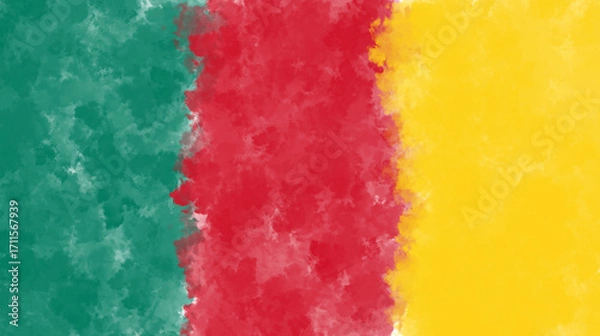 Fototapeta Abstract Green Red Yellow Vertical Gradient Background.