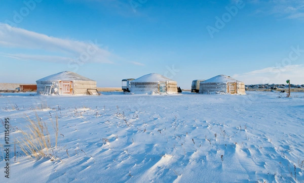 Obraz yurts in mongolia