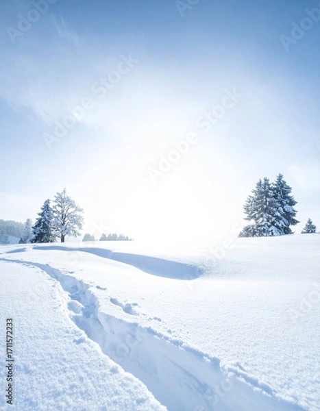 Fototapeta Heavy snow