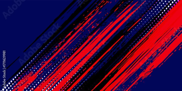 Fototapeta halftone on white background navy. Vector grunge orange glitter modern simple