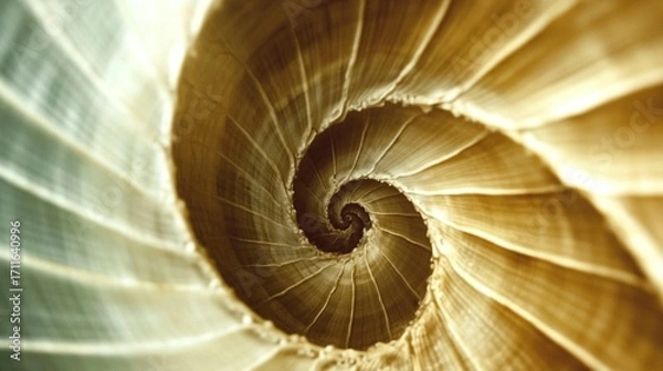Fototapeta Spiral Shell Macro Photography