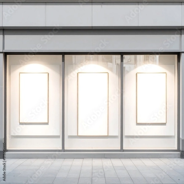 Obraz Blank storefront display