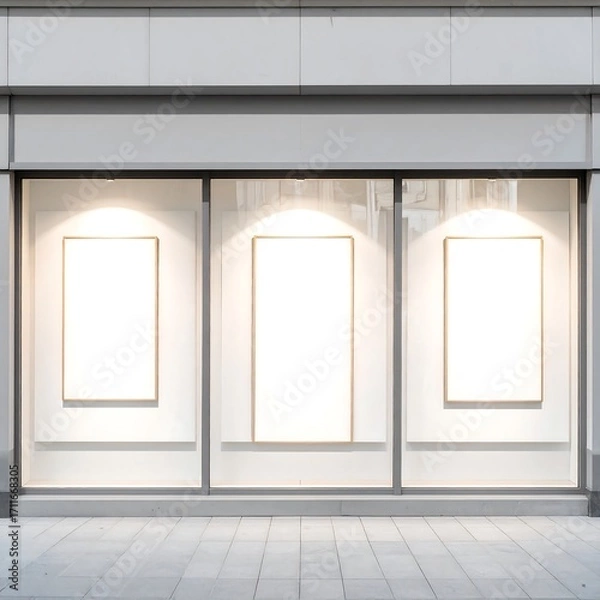 Obraz Blank storefront display