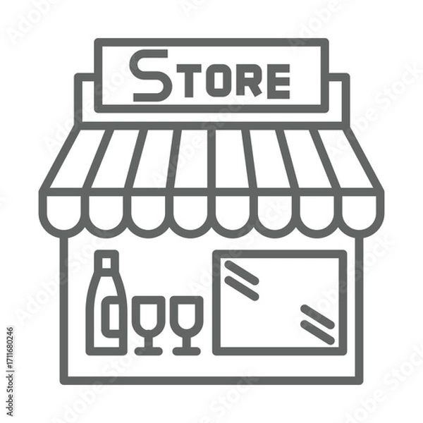 Obraz Liquor Store icon design