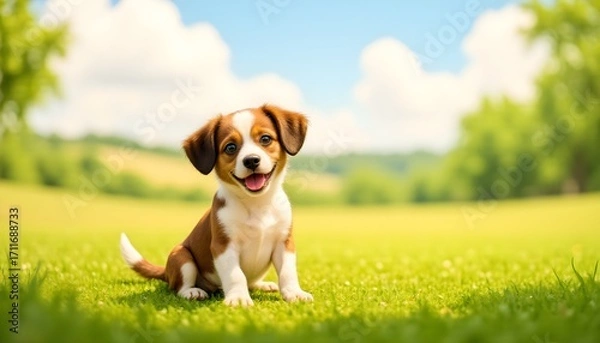Obraz beagle dog in the grass