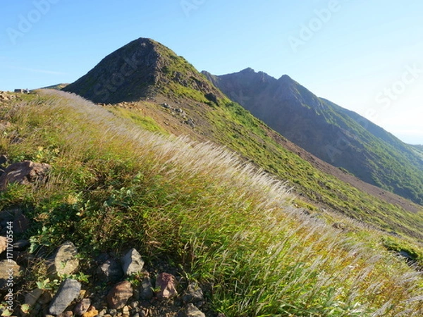 Obraz 早朝の峰の茶屋跡避難小屋付近