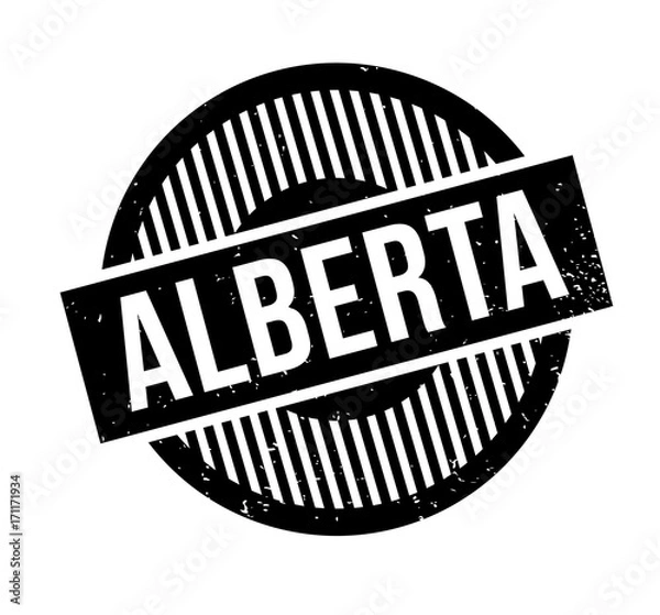 Obraz Alberta rubber stamp. Grunge design with dust scratches. Effects can be easily removed for a clean, crisp look. Color is easily changed.