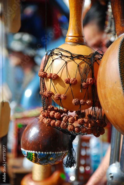 Obraz Native shaman instruments