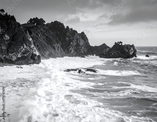 Obraz Dramatic coastal scene