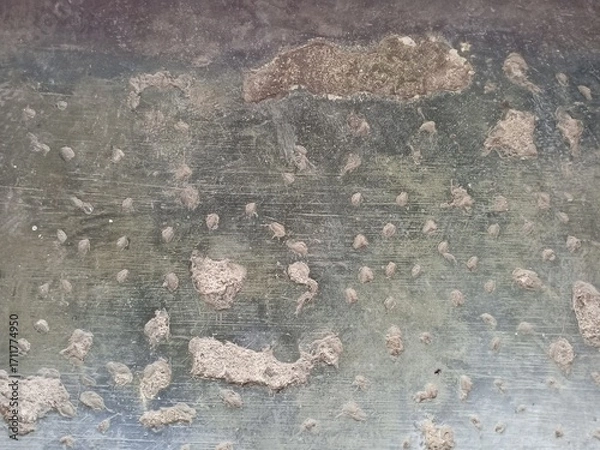 Fototapeta Abstract Background of Mud Drops on Metal