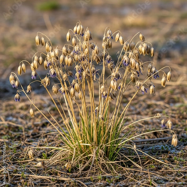 Obraz Despite its name, Blue-eyed Grass isn’t grass at all—it’s a tiny wildflower from the iris family! Its star-shaped blooms often hide in plain sight across meadows.