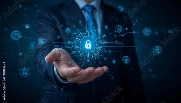 Fototapeta Cybersecurity and Data Protection Secure Your Business