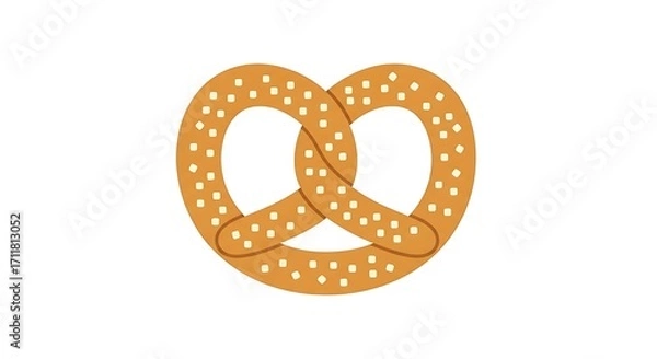 Obraz Delicious Golden Pretzel Image.
