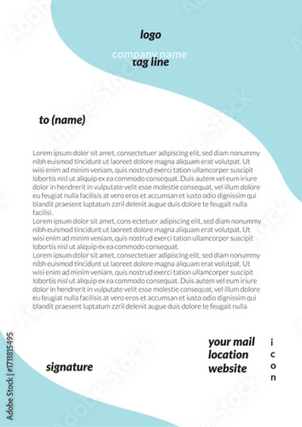 Obraz letterhead design 