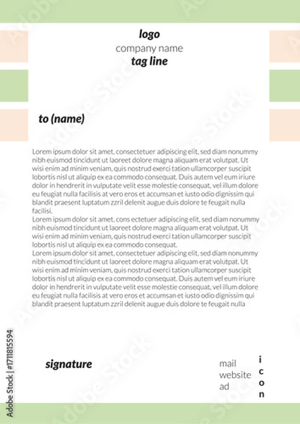 Obraz letterhead design 