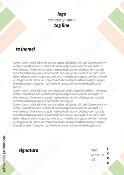 Obraz letterhead design 