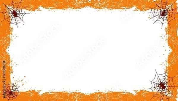 Obraz Halloween Spider Web Border Frame