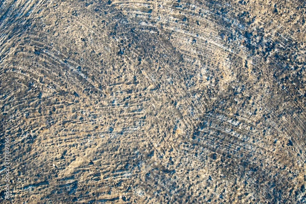 Fototapeta blue-brown background, in the photo the texture of a concrete wall with various lines and strokes
