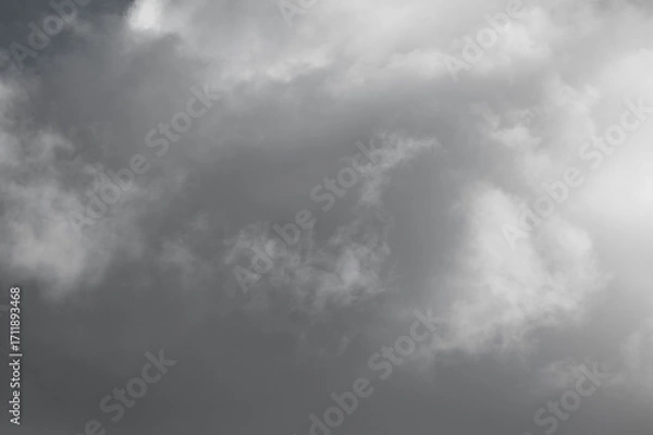 Fototapeta gray background, photo texture of gray sky and clouds