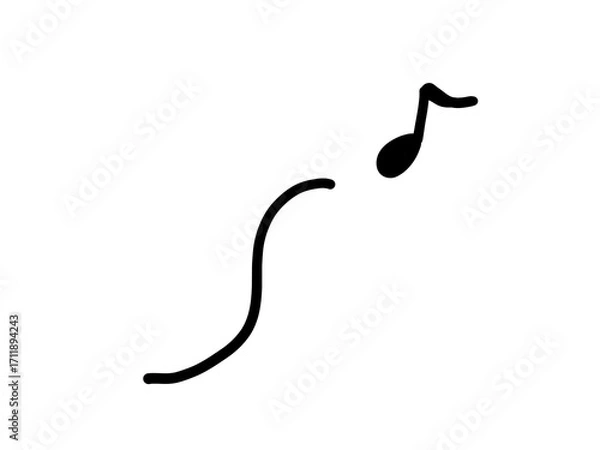 Fototapeta 漫画用漫符（ごきげん・楽しい）アイコン